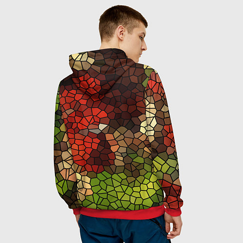 Мужская толстовка Кли - искорка из Genshin Impact / 3D-Красный – фото 4