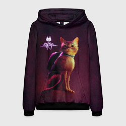 Толстовка-худи мужская Stray: Wandering Cat, цвет: 3D-черный