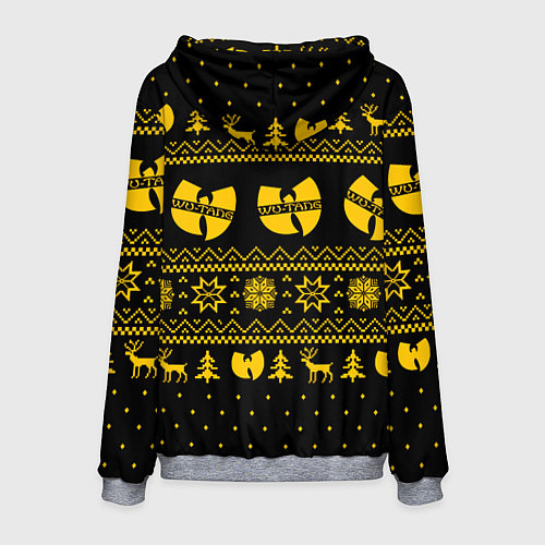 Мужская толстовка НОВОГОДНИЙ СВИТЕР WU TANG CLAN / 3D-Меланж – фото 2