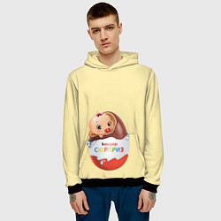 Толстовка-худи мужская Киндер сюрприз, цвет: 3D-черный — фото 2