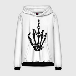 Толстовка-худи мужская Fuck you,чел, цвет: 3D-черный