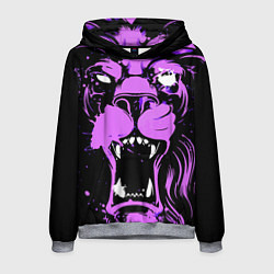 Мужская толстовка Neon pink lion