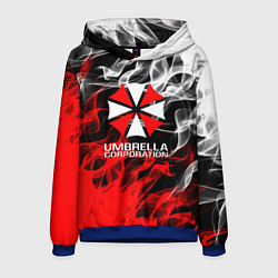 Толстовка-худи мужская Umbrella Corporation Fire, цвет: 3D-синий