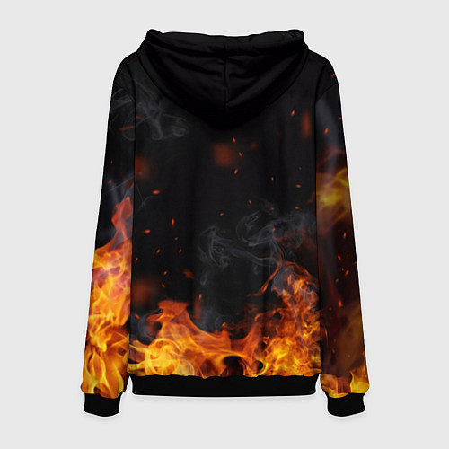 Мужская толстовка Umbrella Corporation Огонь / 3D-Черный – фото 2