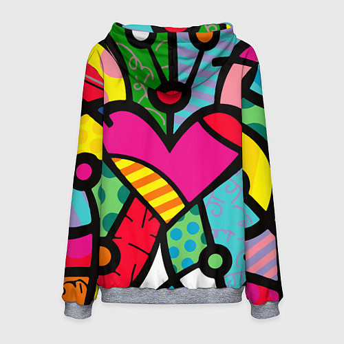 Мужская толстовка Ромеро Бритто Арт / 3D-Меланж – фото 2
