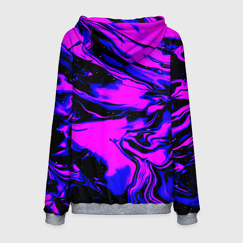Мужская толстовка НЕОНОВЫЕ РАЗВОДЫ КРАСОК / 3D-Меланж – фото 2