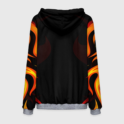 Мужская толстовка DARKEST DUNGEON FIRE ФАКЕЛ / 3D-Меланж – фото 2