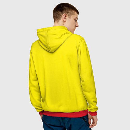 Мужская толстовка УТЯ УТОЧКА ЛАЛАФАНФАН / 3D-Красный – фото 4