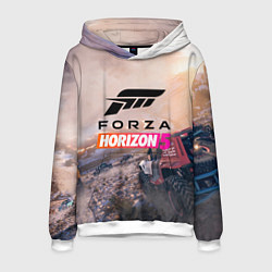 Толстовка-худи мужская Форза Forza horizon 5, цвет: 3D-белый