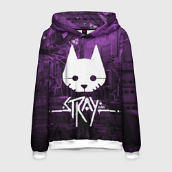 Толстовка-худи мужская Stray, цвет: 3D-белый