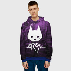 Толстовка-худи мужская Stray, цвет: 3D-синий — фото 2