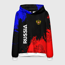 Толстовка-худи мужская Russia Патриот, цвет: 3D-белый