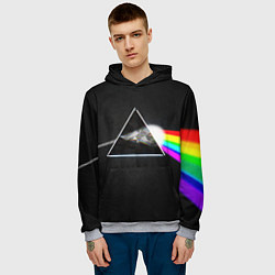 Толстовка-худи мужская PINK FLOYD - ПИНК ФЛОЙД ГЛИТЧ, цвет: 3D-меланж — фото 2