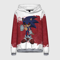 Толстовка-худи мужская Sonic Exe!, цвет: 3D-меланж