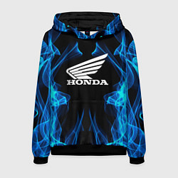 Толстовка-худи мужская Honda Fire, цвет: 3D-черный