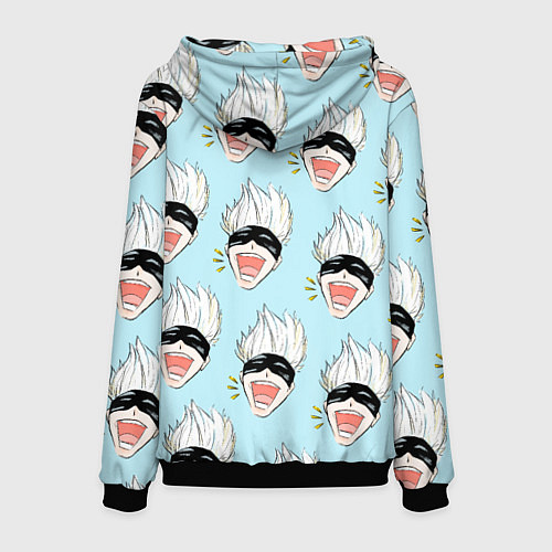 Мужская толстовка Узор с Сатору / 3D-Черный – фото 2