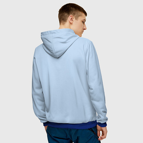 Мужская толстовка Ми-8 Вертолёт / 3D-Синий – фото 4