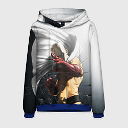 Толстовка-худи мужская One Punch Man - Сайтама, цвет: 3D-синий