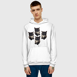 Толстовка-худи мужская Чмоня, цвет: 3D-белый — фото 2