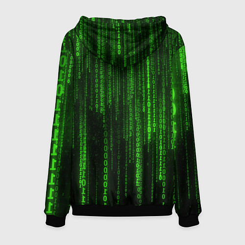 Мужская толстовка Бегущий по коду / 3D-Черный – фото 2