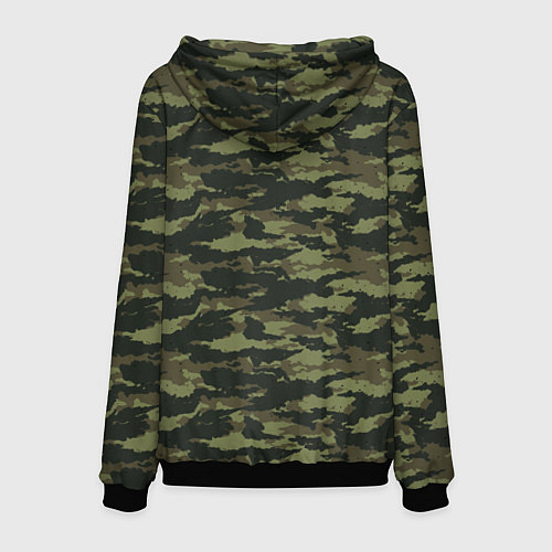 Мужская толстовка ДАЧНЫЕ ВОЙСКА КАМУФЛЯЖ / 3D-Черный – фото 2