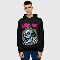 Толстовка-худи мужская Blink 182 Блинк 182, цвет: 3D-черный — фото 2