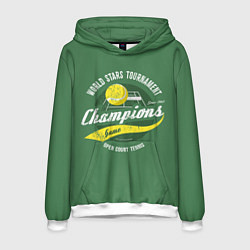 Толстовка-худи мужская Большой Теннис Tennis, цвет: 3D-белый