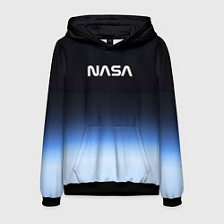 Толстовка-худи мужская NASA с МКС, цвет: 3D-черный