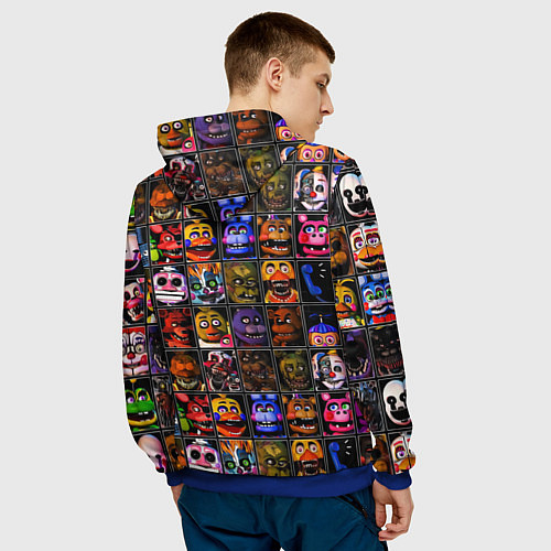 Мужская толстовка Ultimate Custom Night FNAF / 3D-Синий – фото 4
