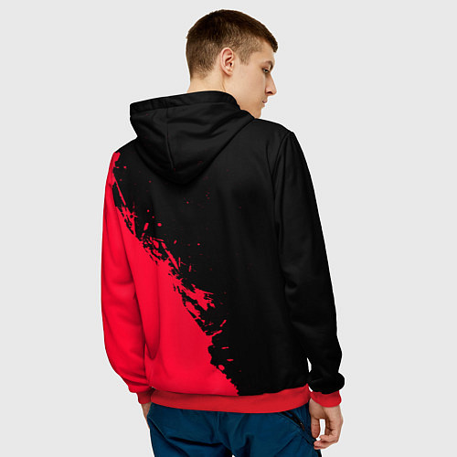 Мужская толстовка Мастер подземелья арт / 3D-Красный – фото 4