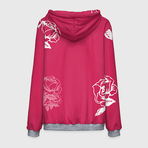 Мужская толстовка Её величество Розы / 3D-Меланж – фото 2