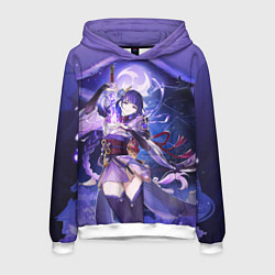 Толстовка-худи мужская Raiden Shogun ETERNITY, цвет: 3D-белый