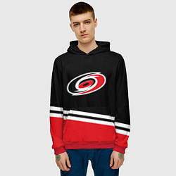 Толстовка-худи мужская Carolina Hurricanes , Каролина Харрикейнз, цвет: 3D-красный — фото 2