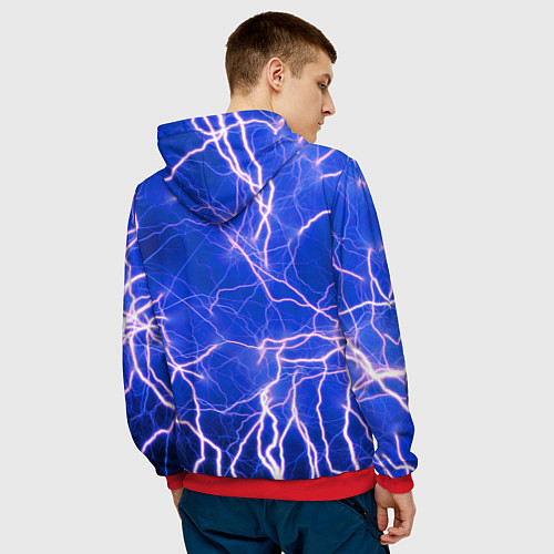 Мужская толстовка HONDA хонда молнии / 3D-Красный – фото 4