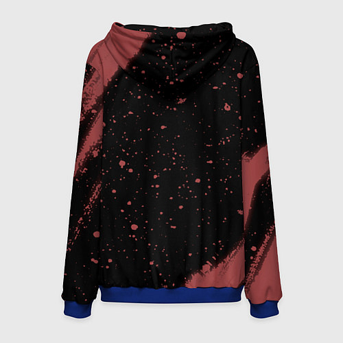 Мужская толстовка FIVE NIGHTS AT FREDDYS - ФОКСИ Краска / 3D-Синий – фото 2