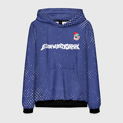 Толстовка-худи мужская ФНФ - ПАРЕНЬ Гранж, цвет: 3D-черный