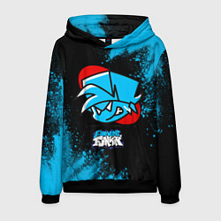 Толстовка-худи мужская ФРАЙДЕЙ НАЙТ ФАНКИН - ПАРЕНЬ - Краска, цвет: 3D-черный