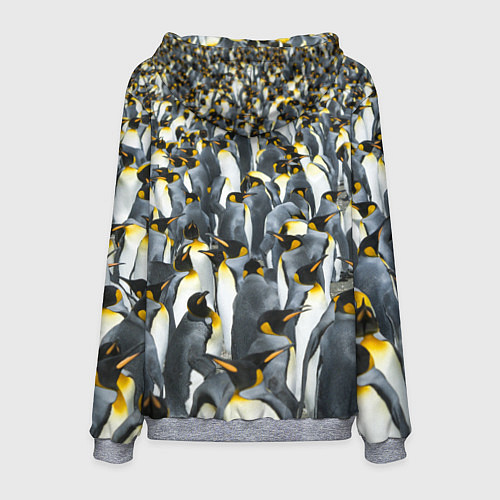 Мужская толстовка Пингвины Penguins / 3D-Меланж – фото 2