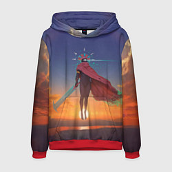 Толстовка-худи мужская Босс Провидец, цвет: 3D-красный