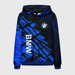 Толстовка-худи мужская BMW SPORT STYLE БМВ, цвет: 3D-синий
