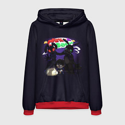 Толстовка-худи мужская FNAF Security Breach персонажи, цвет: 3D-красный