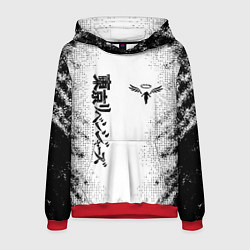 Толстовка-худи мужская Токийские мстители Tokyo Revengers logo, цвет: 3D-красный