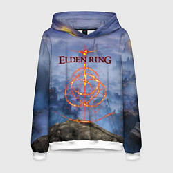 Толстовка-худи мужская Elden Ring, Logo, цвет: 3D-белый