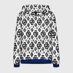 Толстовка-худи мужская White Pattern Dope Camo Dope Street Market, цвет: 3D-синий