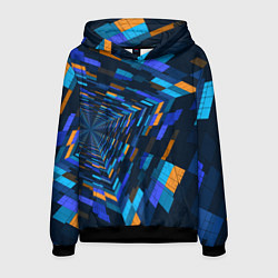 Толстовка-худи мужская Geometric pattern Fashion Vanguard, цвет: 3D-черный