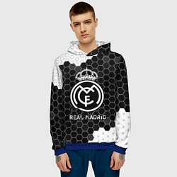 Толстовка-худи мужская REAL MADRID Real Madrid Графика, цвет: 3D-синий — фото 2