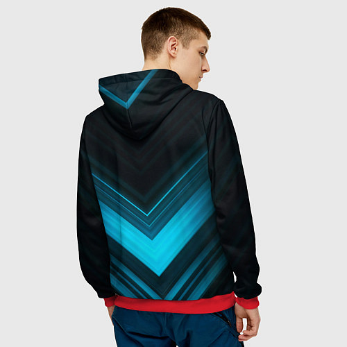 Мужская толстовка DAEWOO ДЭУ спорт / 3D-Красный – фото 4