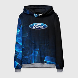 Толстовка-худи мужская Ford форд abstraction, цвет: 3D-меланж