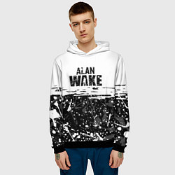 Толстовка-худи мужская Alan Wake Алан Уэйк, цвет: 3D-черный — фото 2