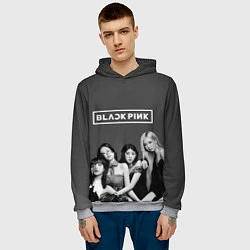 Толстовка-худи мужская BLACKPINK BW Divas, цвет: 3D-меланж — фото 2